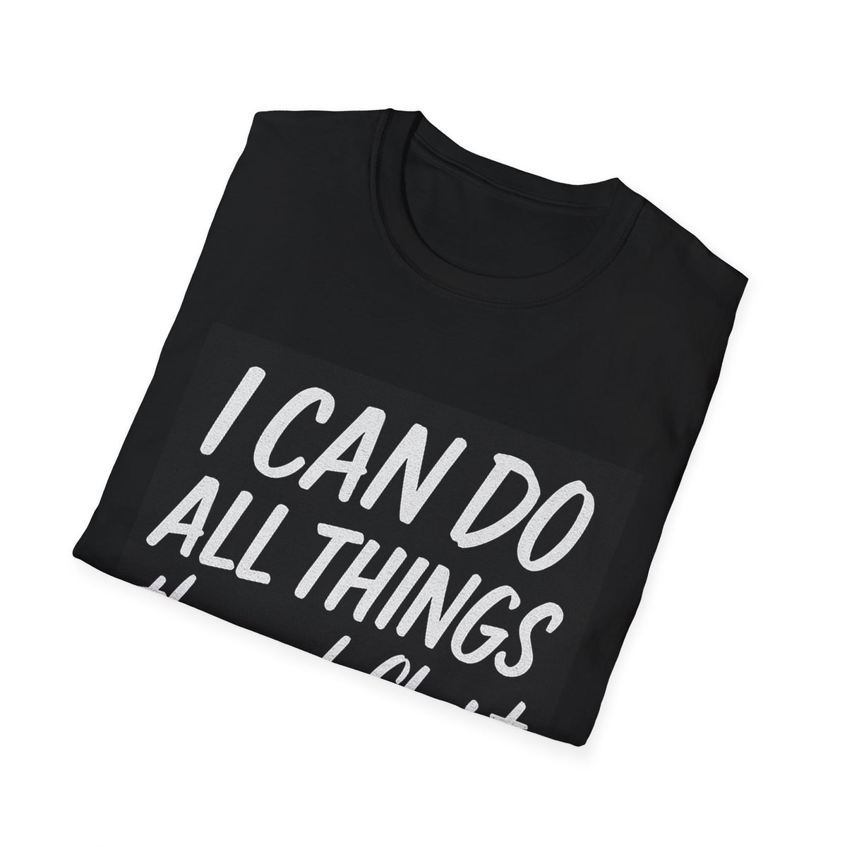 Christian T-Shirt — “I Can Do All Things Through Christ” Philippians 4:13 Inspirational Tee